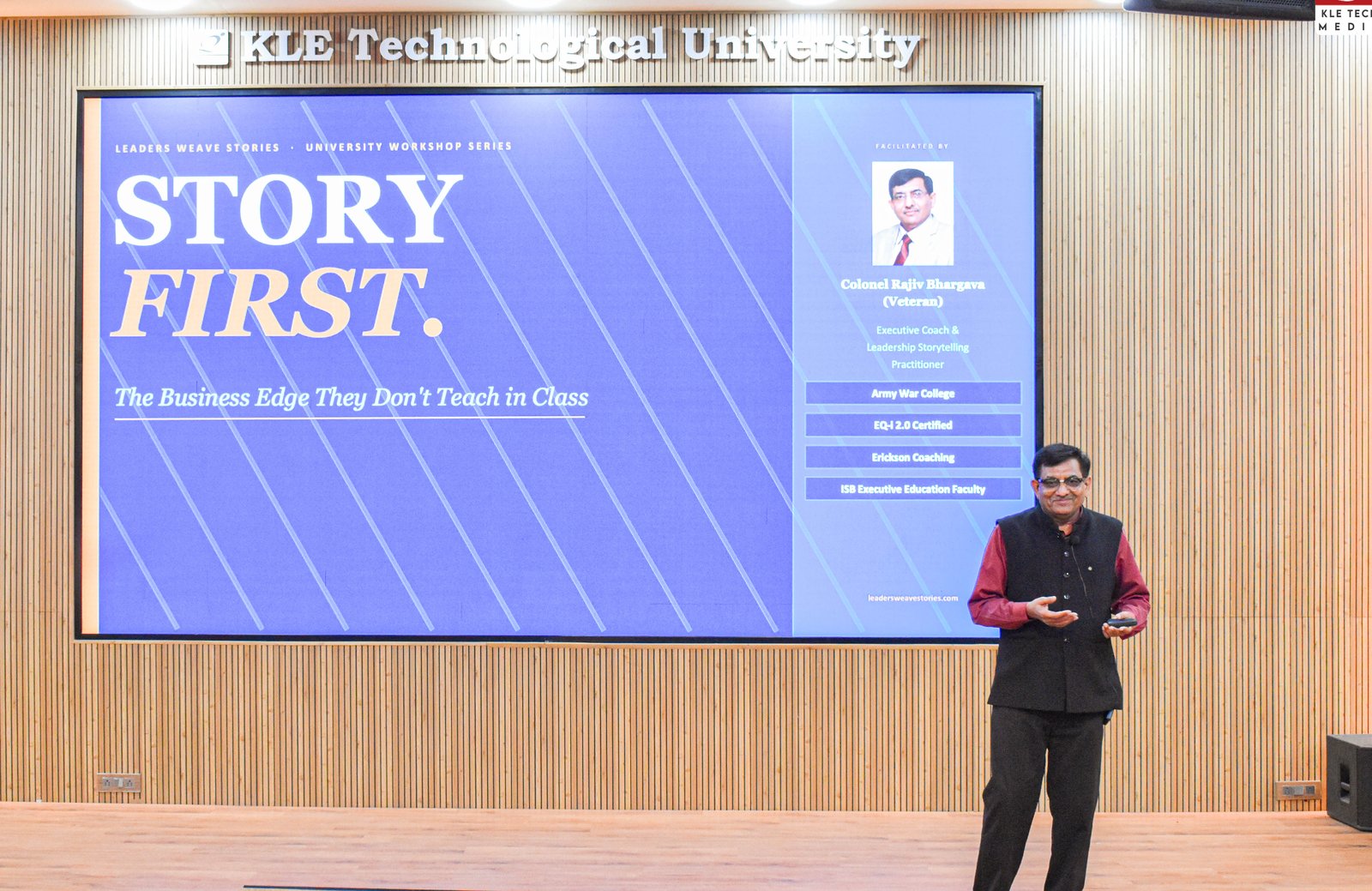 Story First Workshop, KLE Technological University
